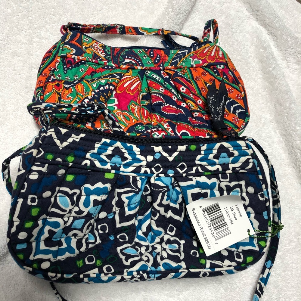Lot of two Vera Bradley Fannie Crossbody bags NWT